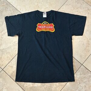 Panda Express Golden Treasure Shrimp Shirt Mens M Black Pirate Panada Gildan